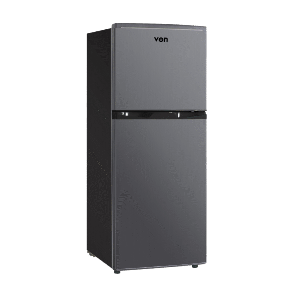 VON VRT-175DRHS 175L Double Door Fridge-silver