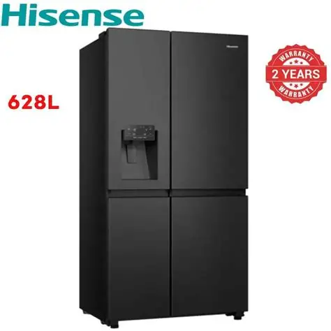 Hisense REF628DR 628L Side by Side Fridge With black ice Maker